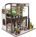 Miniatuur - Time travel café - Coffee house - M027Z - met stofkap