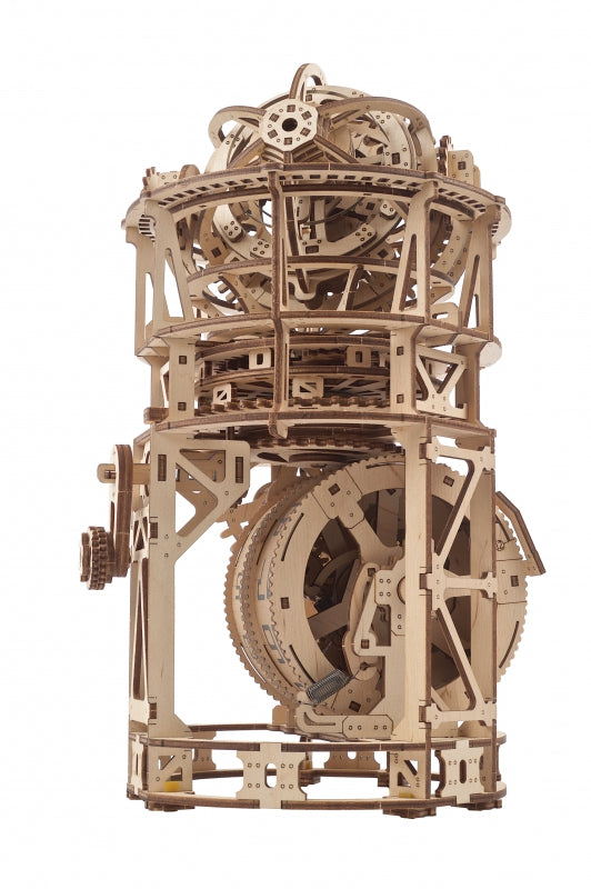 Houten bouwpakket - Tourbillon tafelklok - 338 onderdelen - Ugears