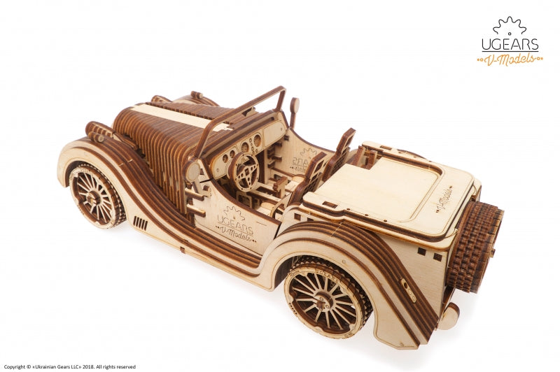 Houten bouwpakket - Roadster VM-01 - Ugears - 437 onderdelen