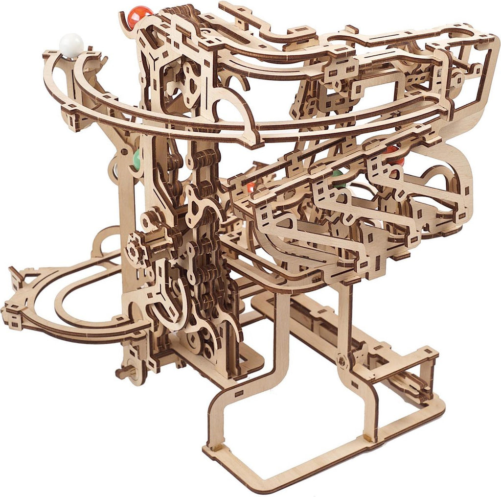 Houten bouwpakket - Knikkerbaan - Chain Hoist - 400 onderdelen - Ugears