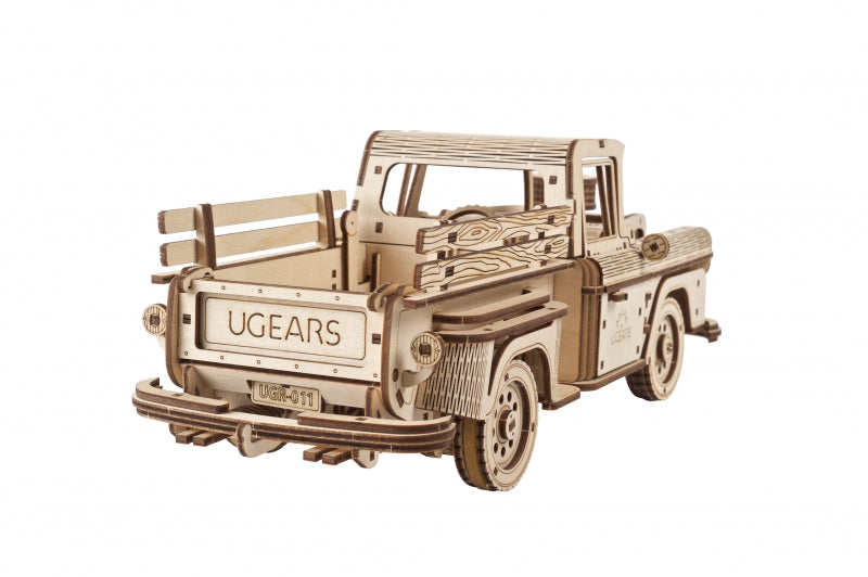 Houten bouwpakket - Houthakkers Pick-up - Ugears - 460 onderdelen