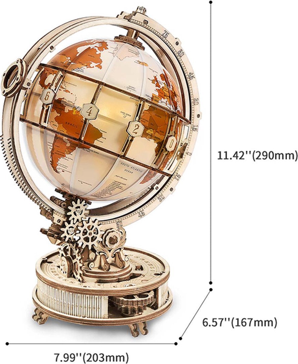 Houten bouwpakket - Luminous Globe - 180 onderdelen - ROKR