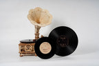 Houten bouwpakket - Classical gramophone - elektrisch model - 424 onderdelen - ROKR