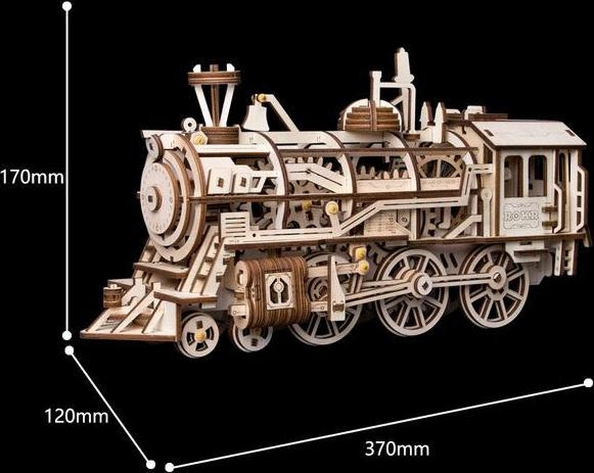 Houten bouwpakket - Locomotive - 350 onderdelen - ROKR