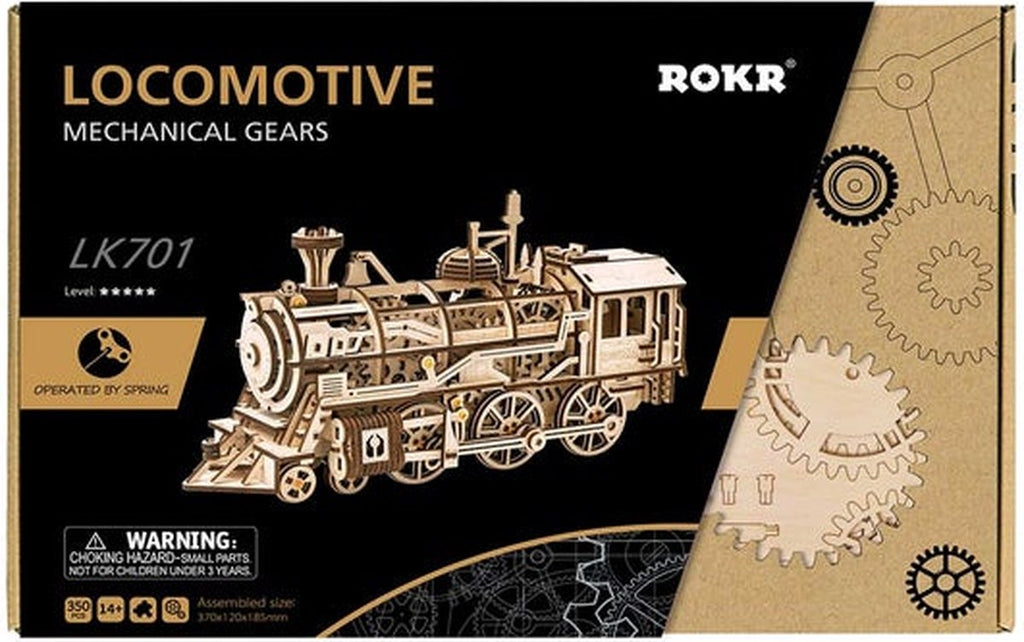 Houten bouwpakket - Locomotive - 350 onderdelen - ROKR