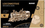 Houten bouwpakket - Locomotive - 350 onderdelen - ROKR