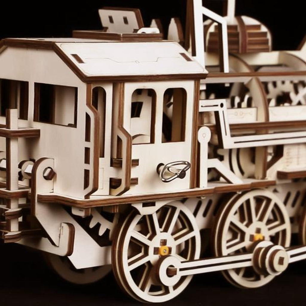 Houten bouwpakket - Locomotive - 350 onderdelen - ROKR
