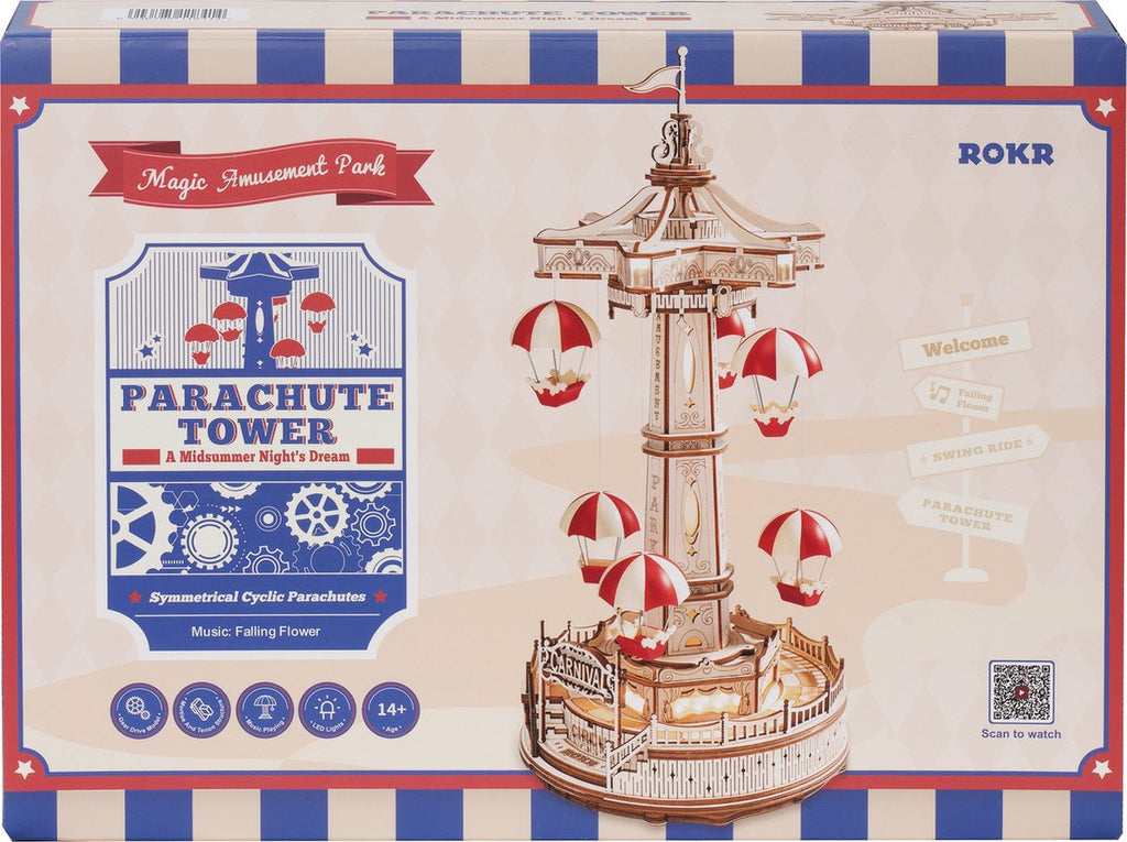 Houten bouwpakket - Parachute Tower - 184 onderdelen - ROKR