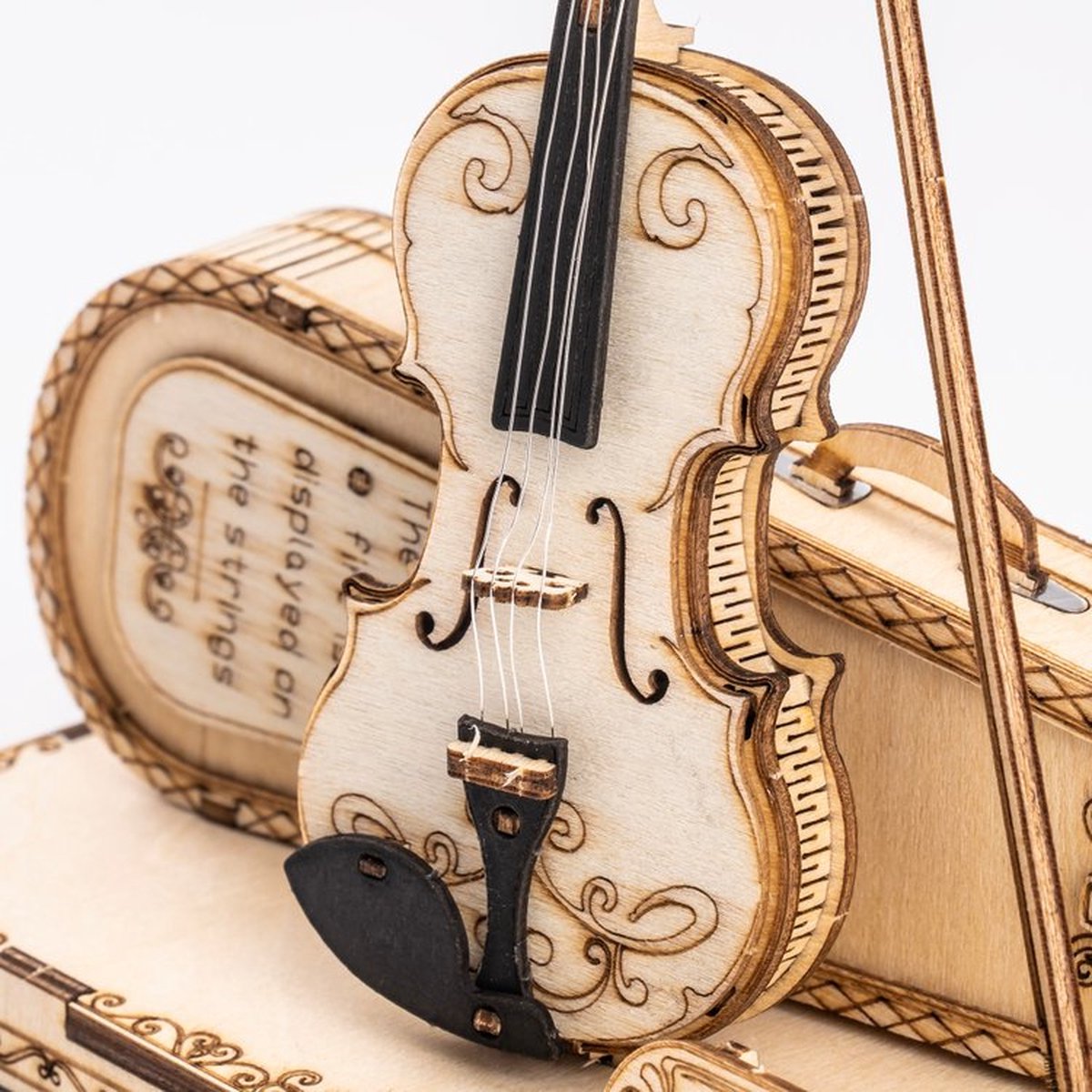 Houten bouwpakket - Violin - 62 onderdelen - Rolife