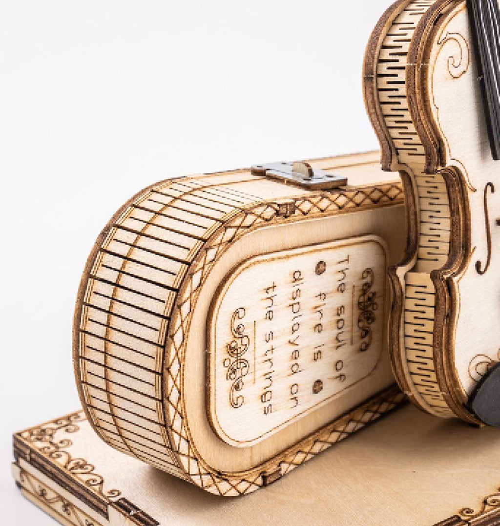 Houten bouwpakket - Violin - 62 onderdelen - Rolife