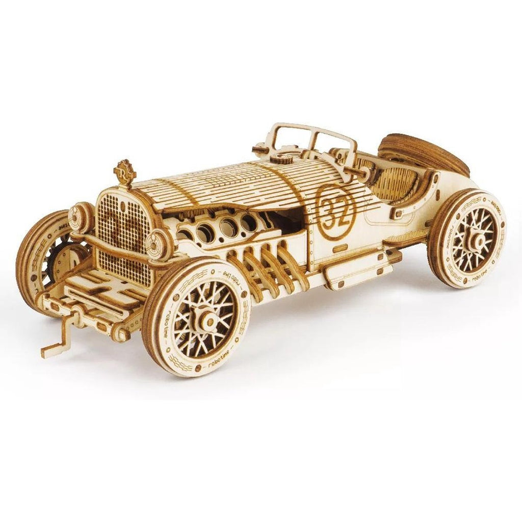 Houten bouwpakket - Grand Prix Car - 220 onderdelen- ROKR
