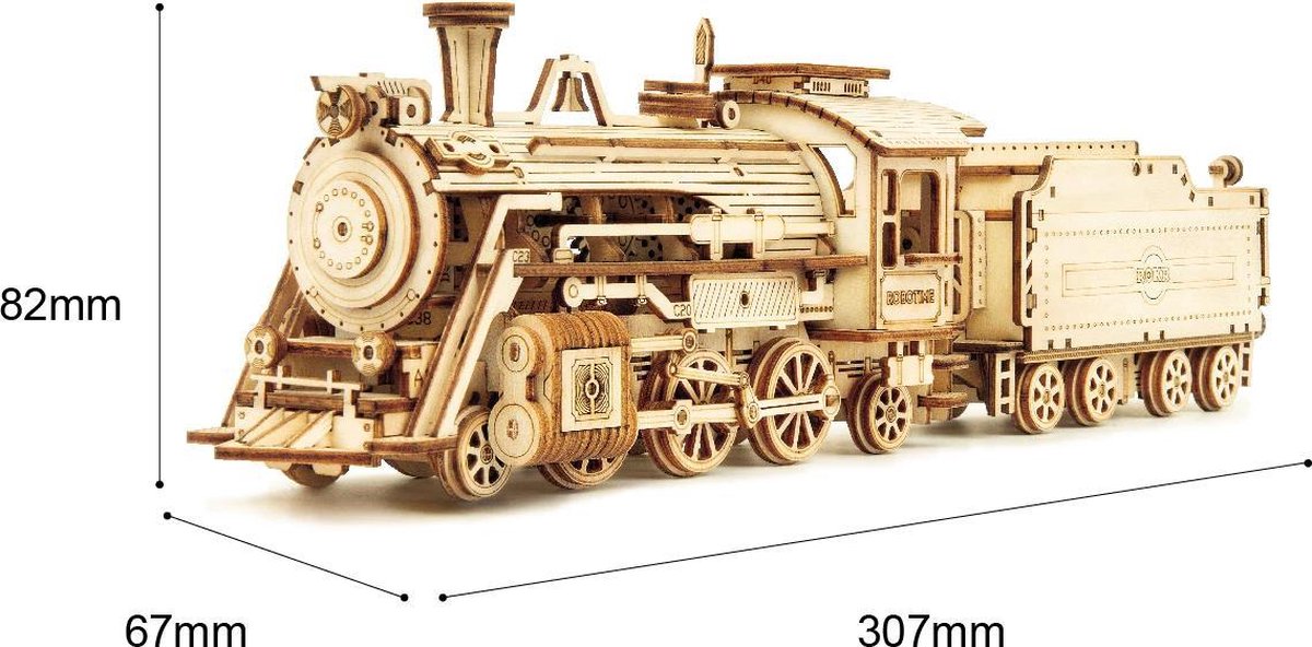Houten bouwpakket - Prime steam express - 308 onderdelen - ROKR