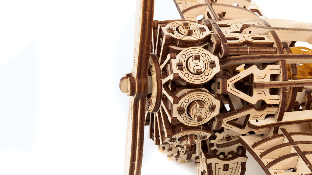 Houten bouwpakket - Airplane - 346 onderdelen - Eco-Wood-Art