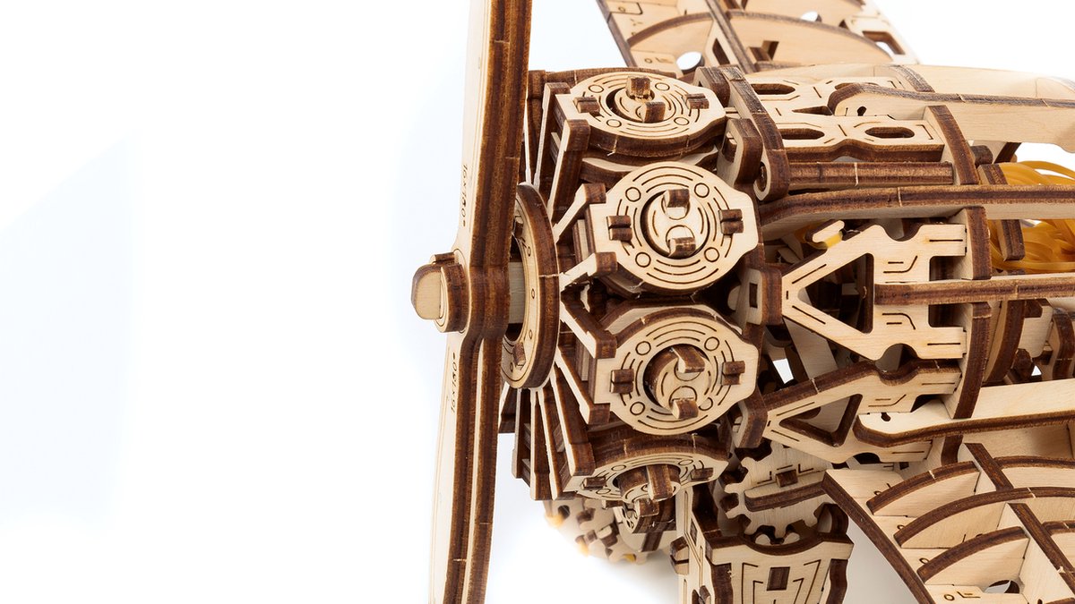 Houten bouwpakket - Airplane - 346 onderdelen - Eco-Wood-Art