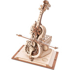 Houten bouwpakket - Muziekdoosje - Magic Cello - 199 onderdelen - ROKR