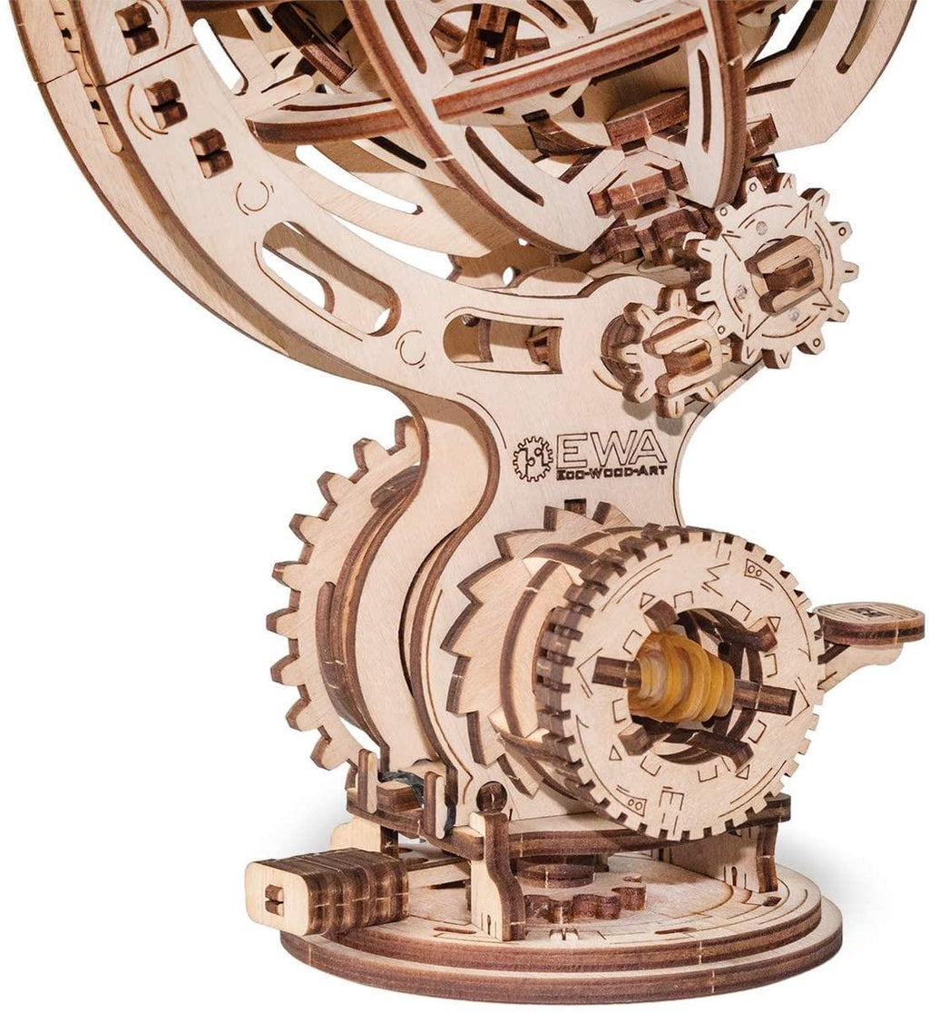 Houten bouwpakket - Kinetic Globe - 205 onderdelen - Eco Wood Art
