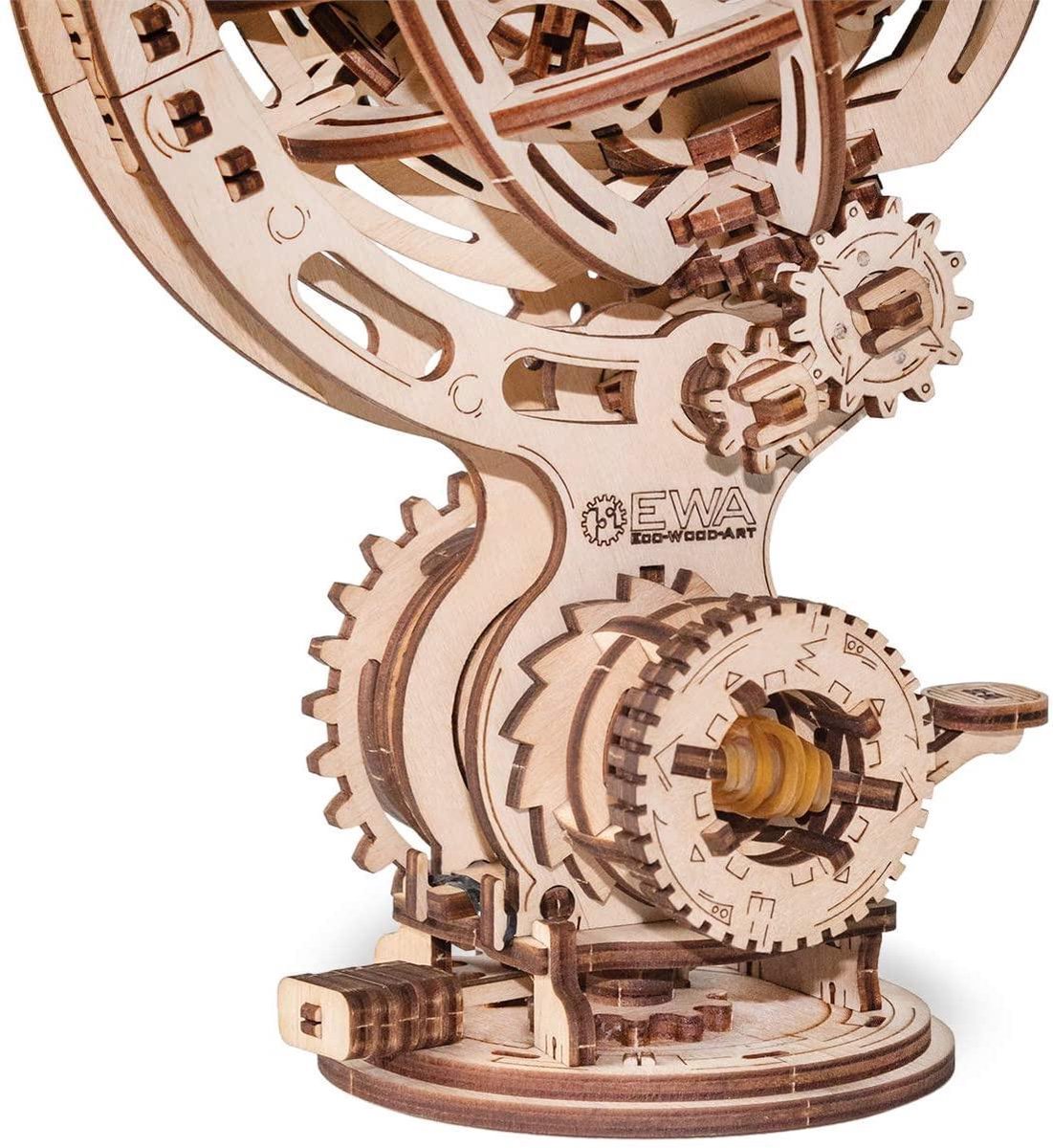 Houten bouwpakket - Kinetic Globe - 205 onderdelen - Eco Wood Art