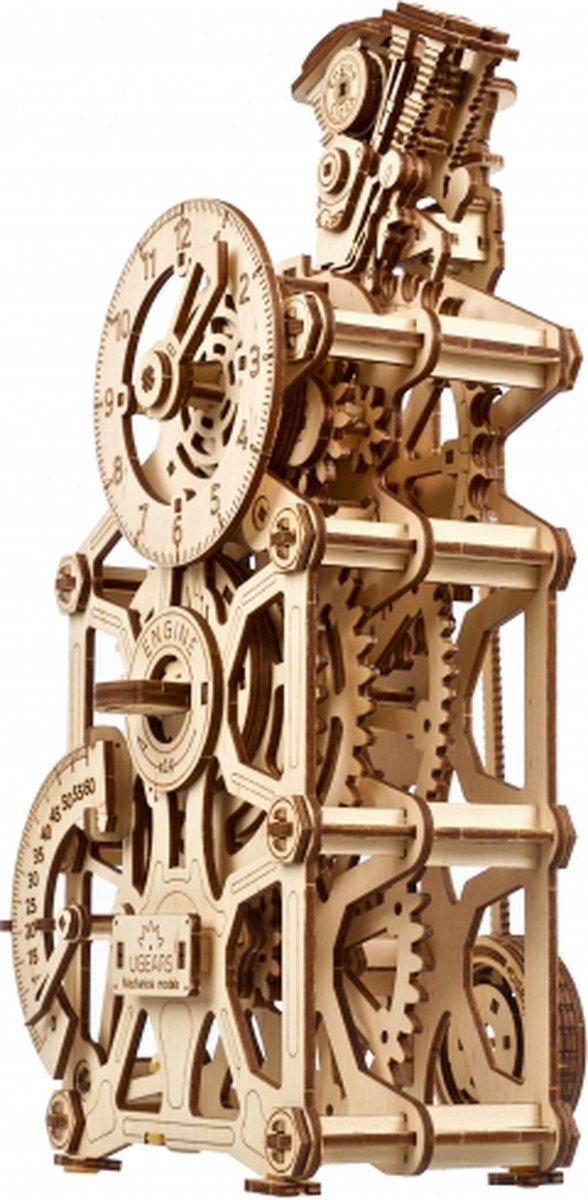 Houten bouwpakket - Engine clock - 265 onderdelen - Ugears