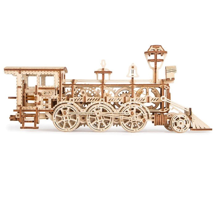 Houten bouwpakket - Locomotive R17 - 405 onderdelen - WoodTrick