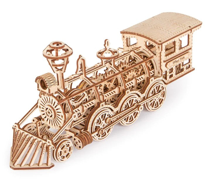 Houten bouwpakket - Locomotive R17 - 405 onderdelen - WoodTrick