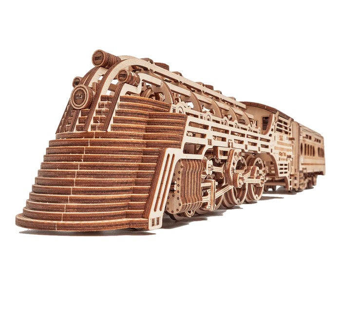 Houten bouwpakket - Atlantic Express Zug - 636 onderdelen - WoodTrick