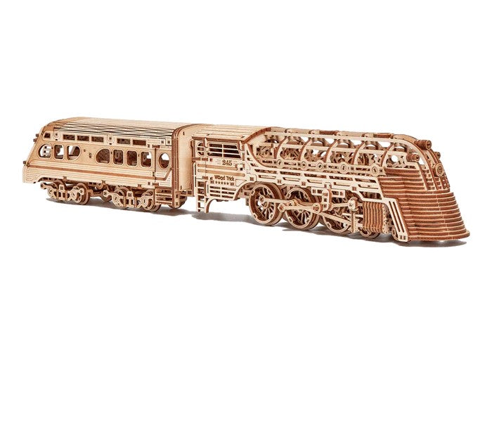 Houten bouwpakket - Atlantic Express Zug - 636 onderdelen - WoodTrick