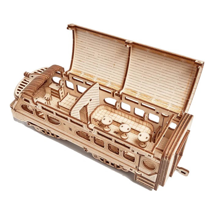 Houten bouwpakket - Atlantic Express Zug - 636 onderdelen - WoodTrick