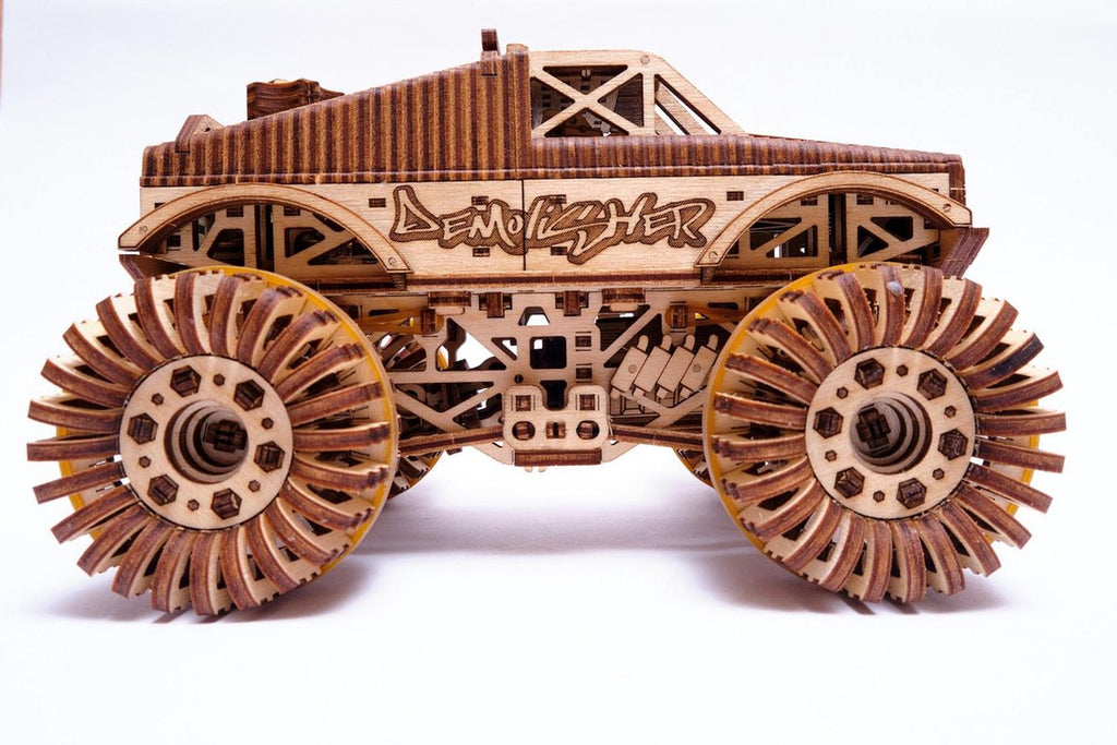 Houten bouwpakket - Monster Truck - 556 onderdelen - WoodTrick