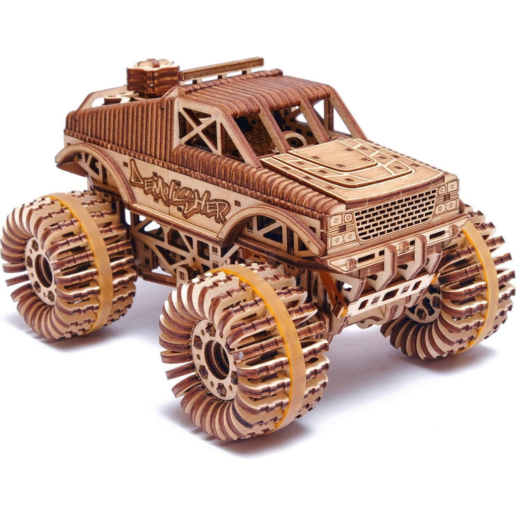 Houten bouwpakket - Monster Truck - 556 onderdelen - WoodTrick