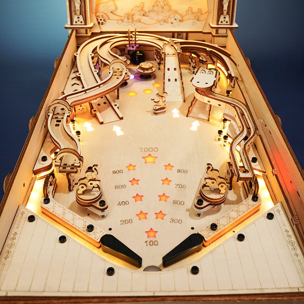 Houten bouwpakket - Flipperkast - 3D Pinball Machine - 482 onderdelen - ROKR