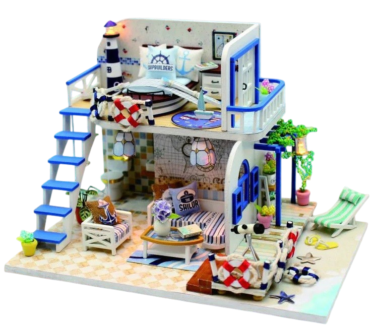 Miniatuur - Blue coast - M032Z - met stofkap