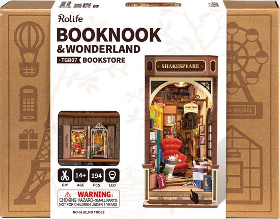Miniatuur - Book Nook - Shakespeare's Bookstore - Rolife