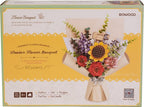 Houten bouwpakket - Wooden Flower Bouquet - 581 onderdelen - Rowood