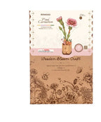 Houten bouwpakket - Bloemen - Pink Carnation/roze Anjer - 124 onderdelen - Rowood