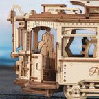 Houten bouwpakket - Classic City Tram - Robotime - 374 onderdelen