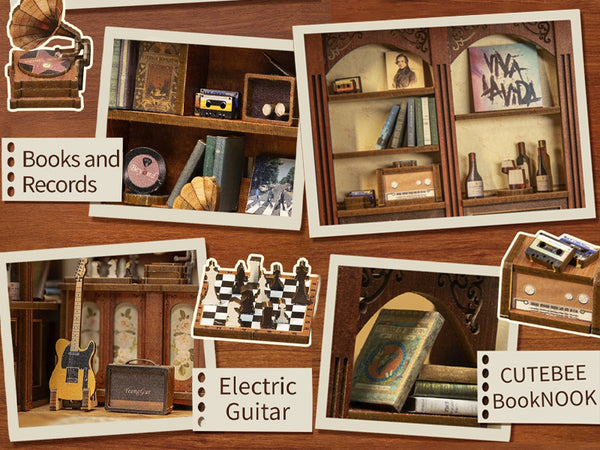 Miniatuur - Book Nook - The Secret Rhythm - CuteBee