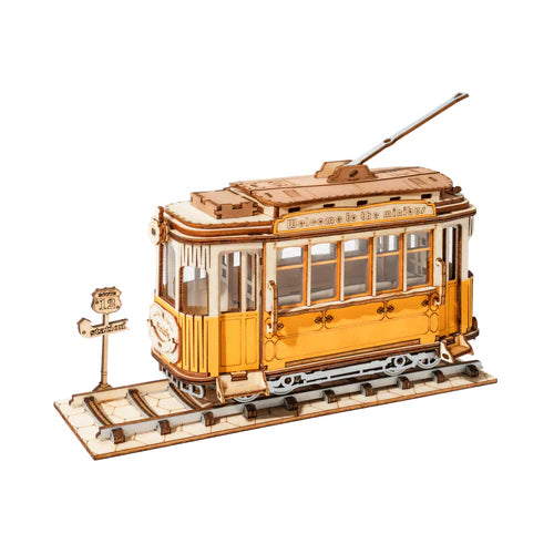 Houten bouwpakket - Tramcar - 145 onderdelen - Rolife