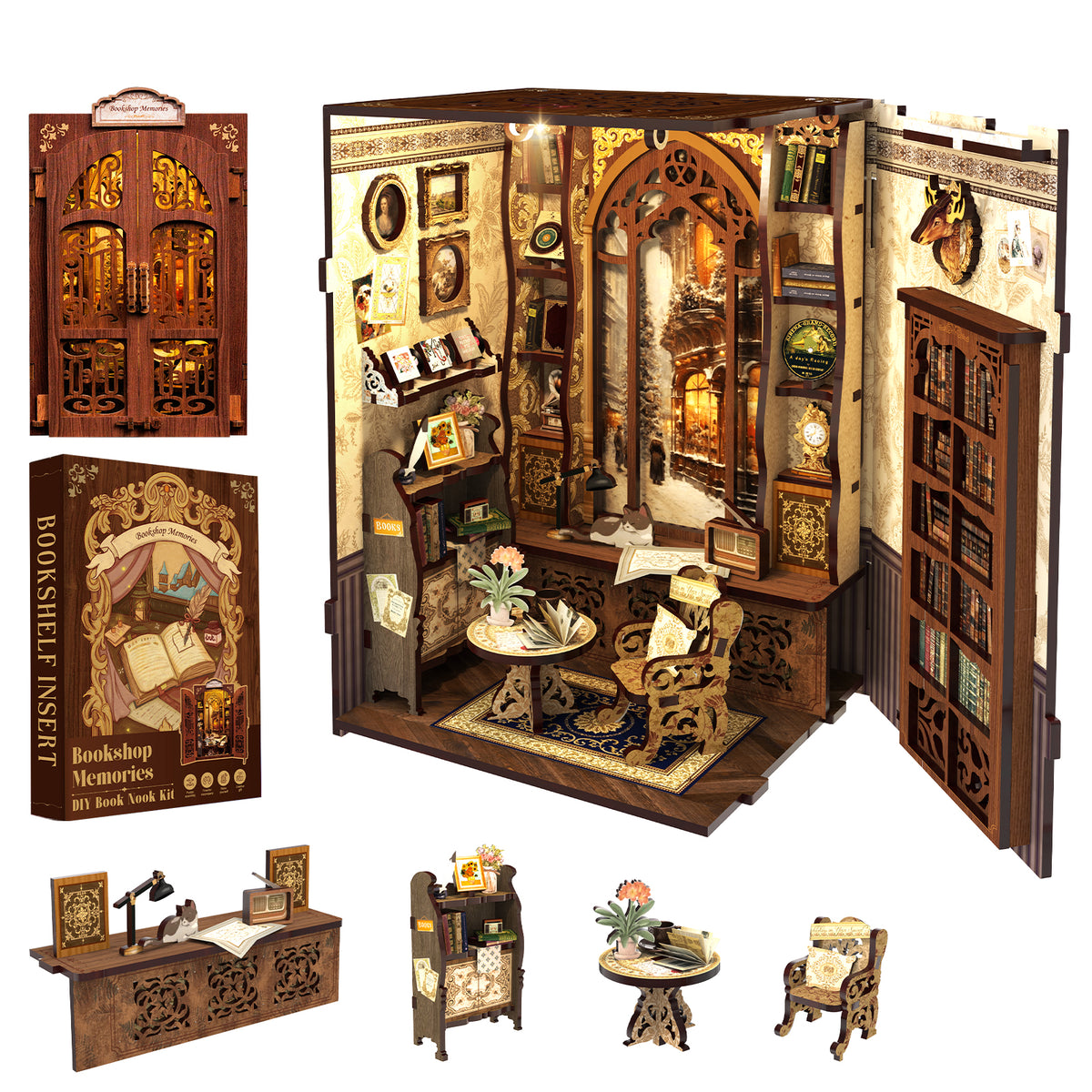 Miniatuur - Book Nook - Bookshop Memories - CuteBee