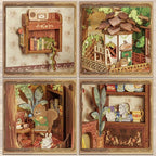 Miniatuur - Book Nook - Squirrel Collector - CuteBee