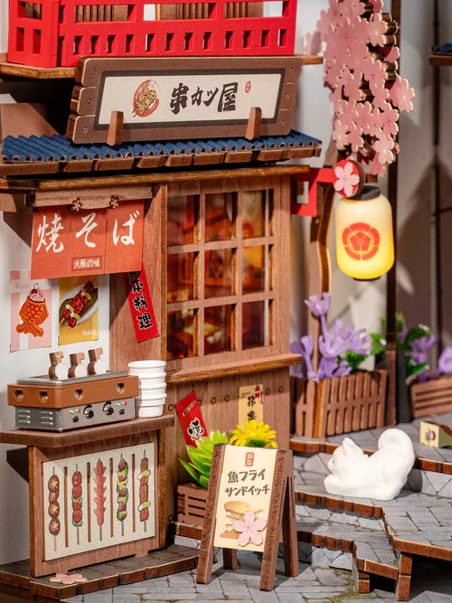 Miniatuur - Book Nook - Sakura Wine Alley - Rolife