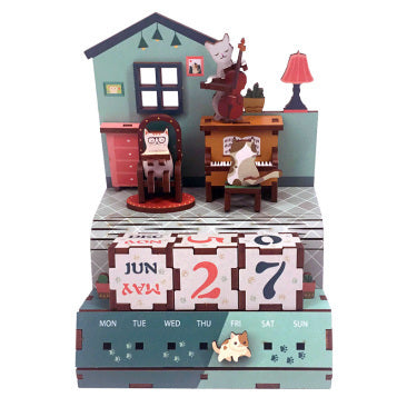 Houten bouwpakket - The Cat's Musical - kalender - Tone-Cheer