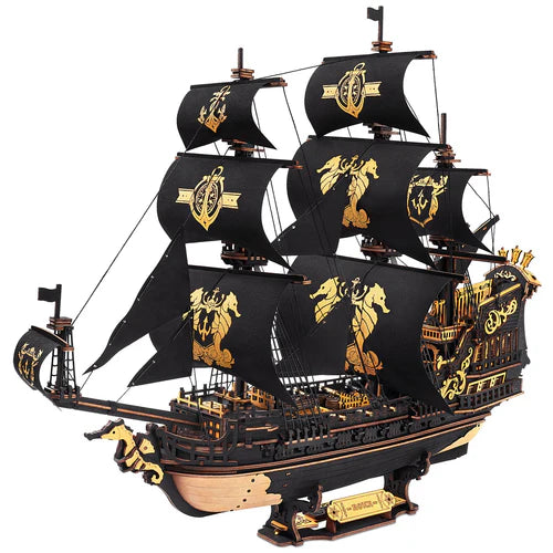 Houten bouwpakket - Seahorse Barque - 603 onderdelen - ROKR