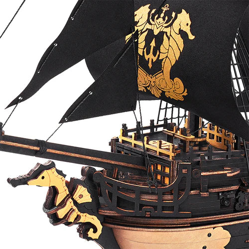 Houten bouwpakket - Seahorse Barque - 603 onderdelen - ROKR