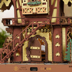 Houten bouwpakket - Cuckoo Clock - 435 onderdelen - gekleurd - ROKR