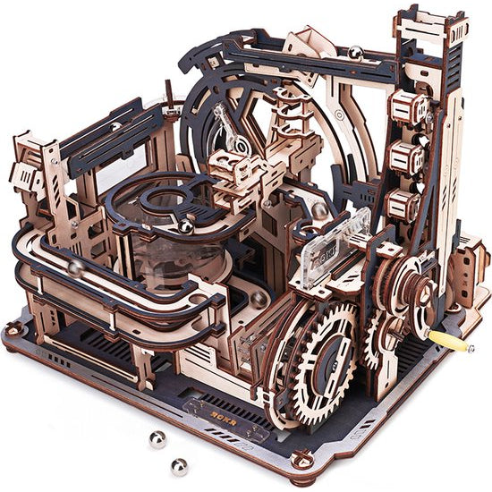 Houten bouwpakket - Knikkerbaan - Marble Spaceport - 472 onderdelen - ROKR