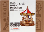 Houten bouwpakket - Muziekdoosje - Classic Carousel - 265 onderdelen - Rolife