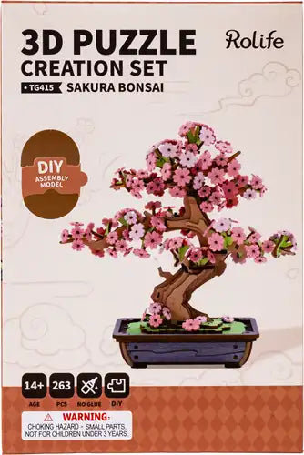 Houten bouwpakket - Bloemen - Sakura Bonsai - 263 onderdelen - Rolife