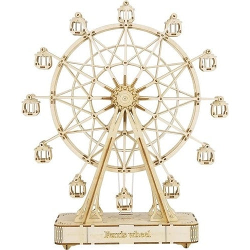 Houten bouwpakket - Muziekdoosje - Ferris Wheel - 278 onderdelen - Rolife