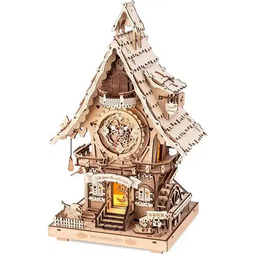 Houten bouwpakket - Cuckoo Clock - 435 onderdelen - blank hout - ROKR