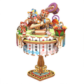 Houten bouwpakket - Muziekdoosje - Alice's Tea Party - Tone-Cheer
